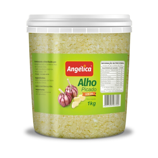 Alho picado sem sal 1kg
